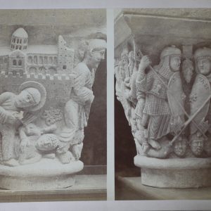 TIRAGE PHOTO 2 ALBUMINE TAMPON SEC Mieusement 1880 Notre Dame du Port 17X25cm