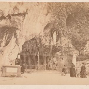 TIRAGE albumine photo Viron 1880	SANCTUAIRE NOTRE DAME DE LOURDES 10X15cm SEPIA