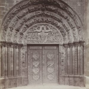 TIRAGE PHOTO	ALBUMINE 1880	ABBAYE DE SAINT DENIS 22X27,5CM