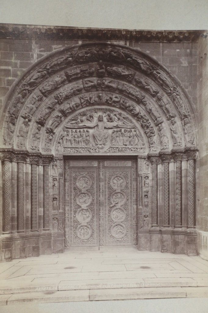 TIRAGE PHOTO	ALBUMINE 1880	ABBAYE DE SAINT DENIS 22X27,5CM