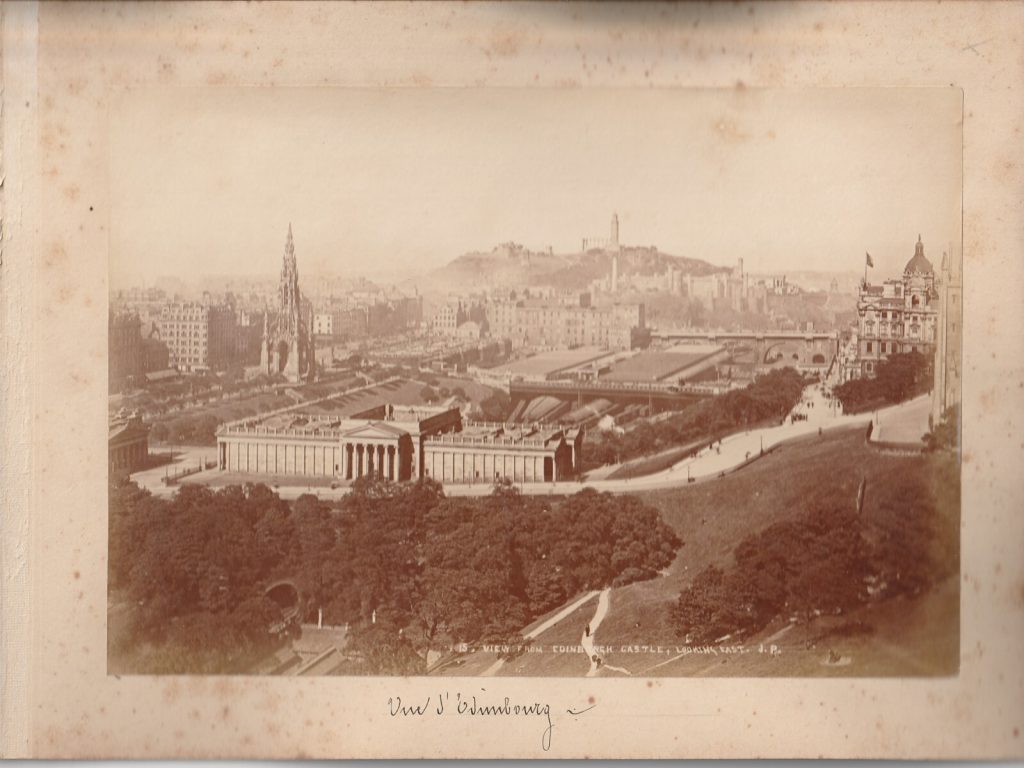 PHOTO ALBUMINE CARTON RECTO VERSO 1880 ECOSSE ANGELTERRE PHOTO 13X19cm