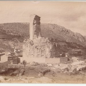 la Turbie La Tour d'Auguste TIRAGE PHOTO	ALBUMINE 1880 PAYSAGE FRANCE 12X18cm