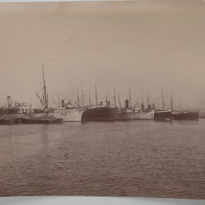 photo Argentique	France	Marseille le port bateau	12X17cm	1900