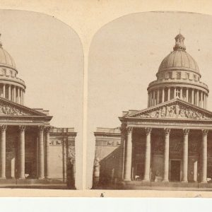 Photo albumine Stéréo 1870 PARIS PANTHEON , stéréoscopique 8,5X17cm
