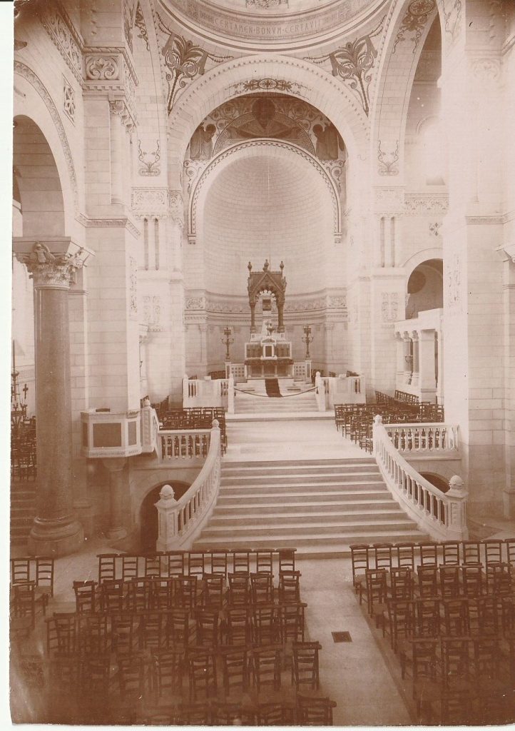 TIRAGE PHOTO	ALBUMINE 1880 	Basilique Saint-Martin de Tours format 11X17cm