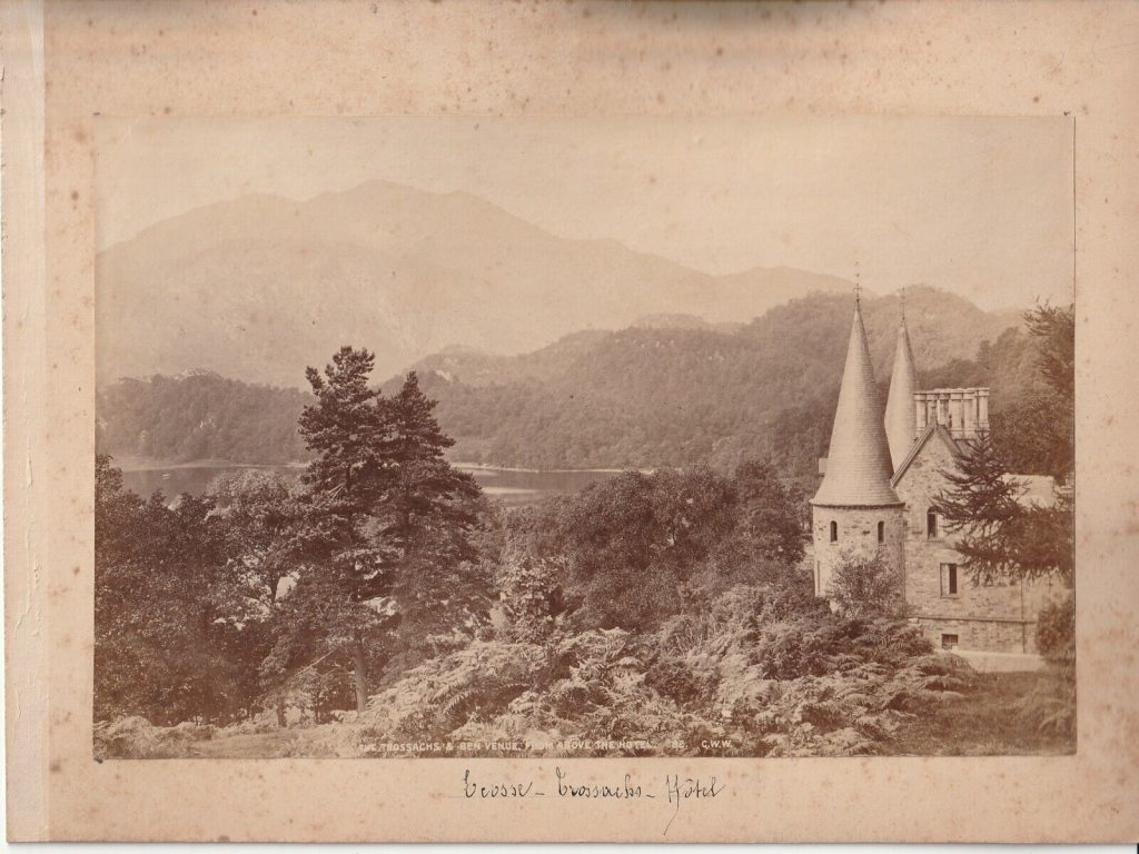 PHOTO ALBUMINE CARTON RECTO VERSO 1880 ROYAUME-UNIS PHOTO 13X19cm ECOSSE