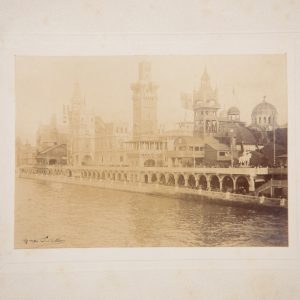 PHOTO ARGENTIQUE  PARIS FORMAT 8,5X11,5cm CIRCA 1889 EXPOSITION UNIVERSELLE 1889