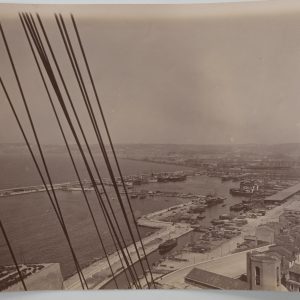 photo Argentique	France	Marseille le port bateau	12X17cm	1900
