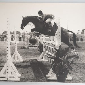 PHOTO Argentique	France	Equitation cheval saut d'obstacles	24X29cm	1970