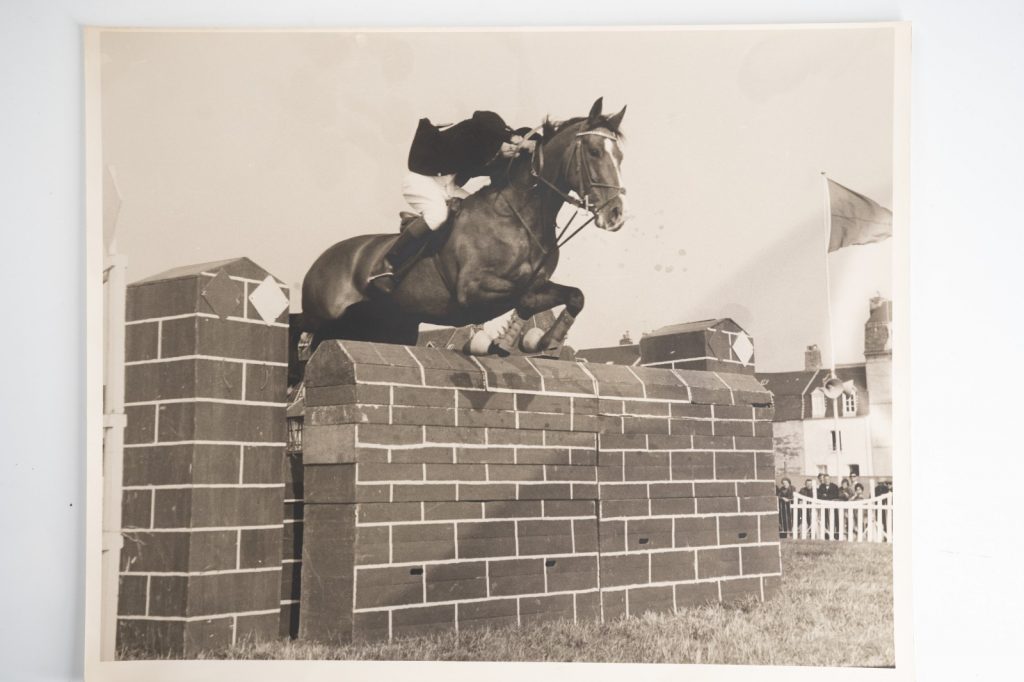 PHOTO Argentique	France	Equitation cheval saut d'obstacles	24X29cm	1970