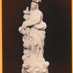 CDV circa 1870 statue de Vierge