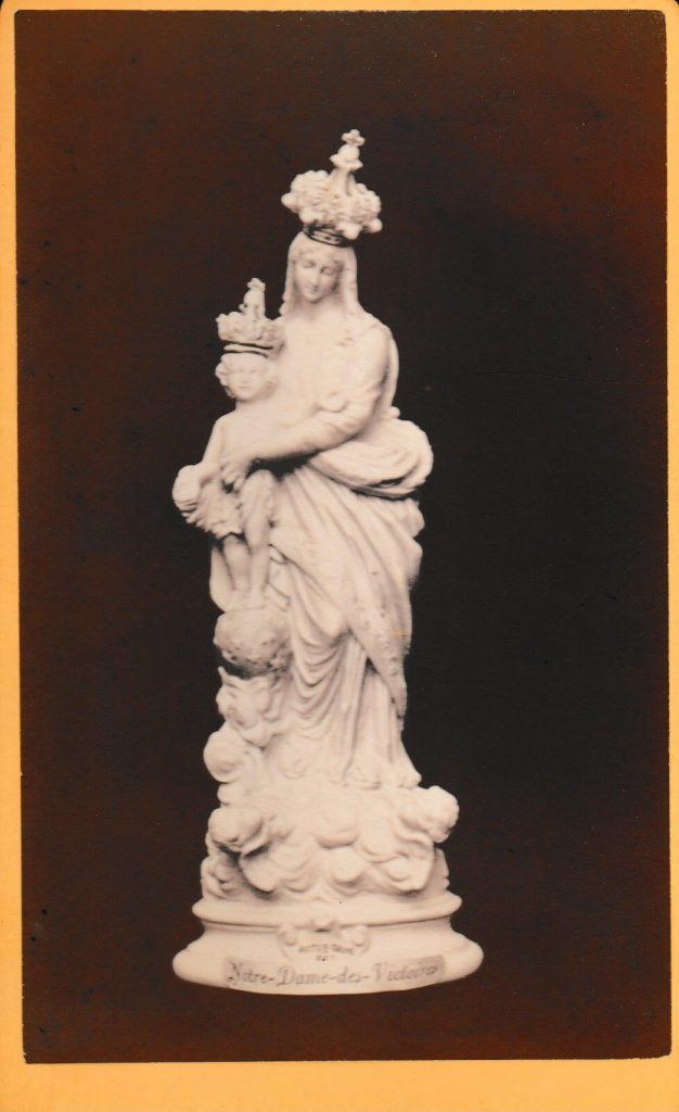 CDV circa 1870 statue de Vierge