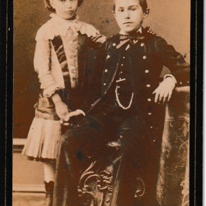 CDV circa 1880 France, ENFANTS BOURGEOIS