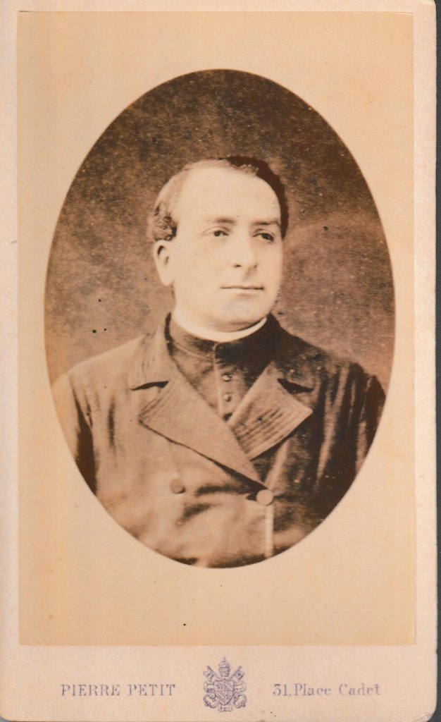 CDV circa 1880 France, Ecclésiaste ? dédicace au dos