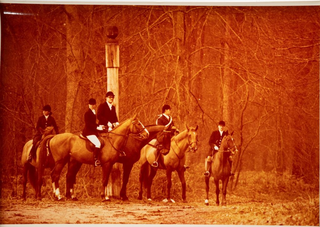 PHOTO Argentique, RC France chasse à courre vénerie cheval 24X30cm 1970
