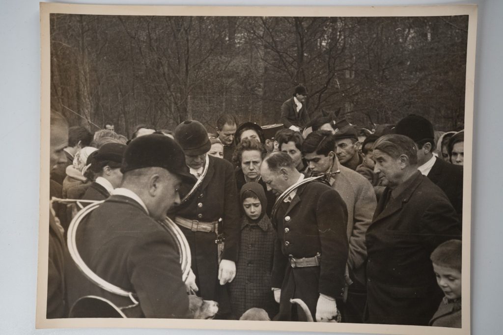 PHOTO Argentique		chasse à courre vénerie cheval 18X24cm	1970