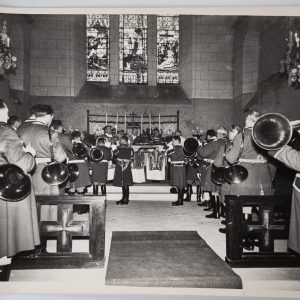 PHOTO Argentique chasse à courre vénerie cheval 18X24cm 1970