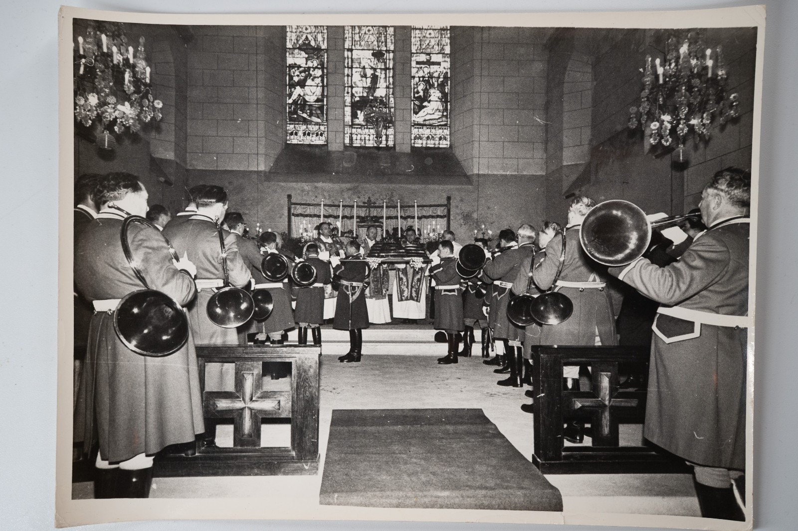 PHOTO Argentique chasse à courre vénerie cheval 18X24cm 1970