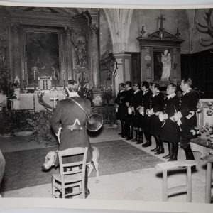 PHOTO Argentique chasse à courre vénerie cheval 18X24cm 1970