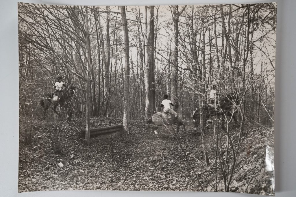 PHOTO Argentique France Equitation cheval saut d'obstacles 18X24cm 1970