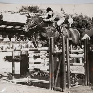 PHOTO Argentique	France	Equitation cheval saut d'obstacles	18X24cm	1970