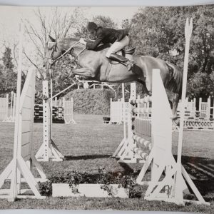 PHOTO Argentique	France	Equitation cheval saut d'obstacles	18X24cm	1970