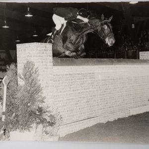 PHOTO Argentique	France	Equitation cheval saut d'obstacles	18X24cm	1970