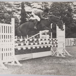 PHOTO Argentique	France	Equitation cheval saut d'obstacles	18X24cm	1970