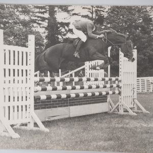 PHOTO Argentique	France	Equitation cheval saut d'obstacles	18X24cm	1970