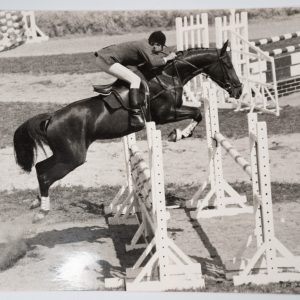 PHOTO Argentique	France	Equitation cheval saut d'obstacles	18X24cm	1970