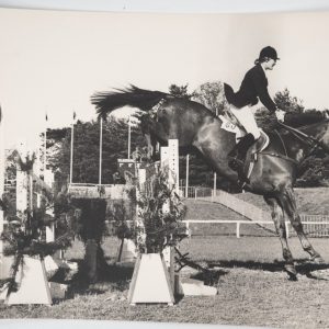 PHOTO Argentique	France	Equitation cheval saut d'obstacles	18X24cm	1970