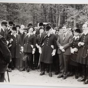 PHOTO Argentique	France	chasse à courre vénerie cheval	18X24cm	1960