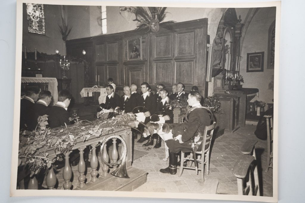 PHOTO Argentique France chasse à courre vénerie cheval 18X24cm 1960