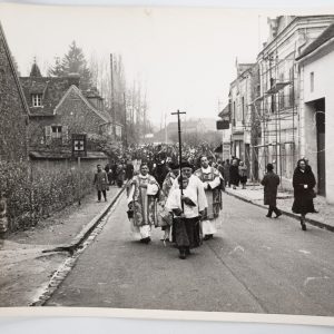PHOTO Argentique	France	chasse à courre vénerie cheval	18X24cm	1960