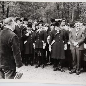 PHOTO Argentique	France	chasse à courre vénerie cheval	18X24cm	1960