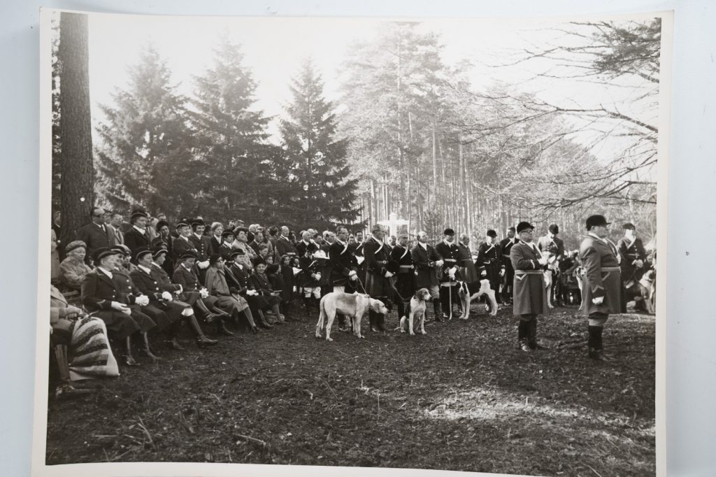PHOTO Argentique France chasse à courre vénerie cheval 18X24cm 1960