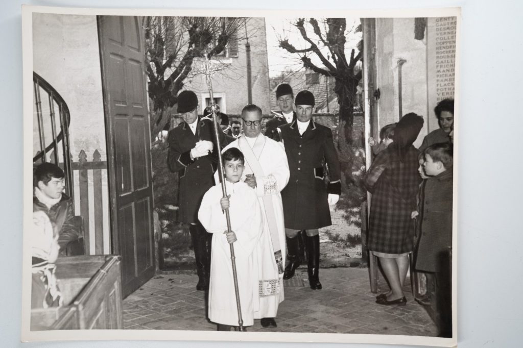 PHOTO Argentique France chasse à courre vénerie cheval 18X24cm 1960
