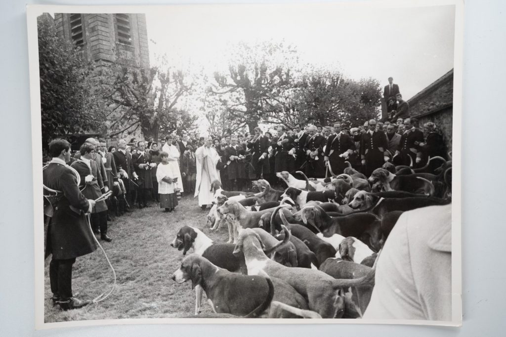 PHOTO Argentique France chasse à courre vénerie cheval 18X24cm 1960