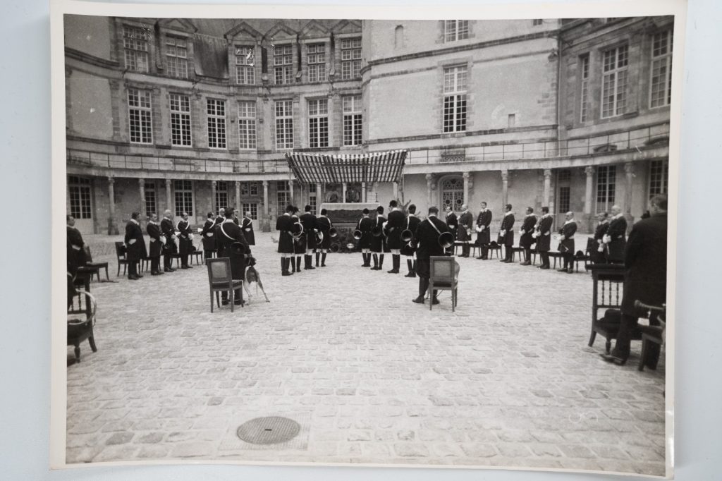 PHOTO Argentique France chasse à courre vénerie cheval 18X24cm 1960