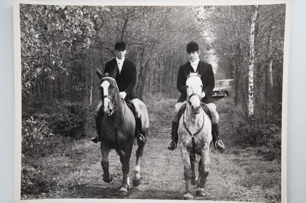 PHOTO Argentique France chasse à courre vénerie cheval 18X24cm 1960