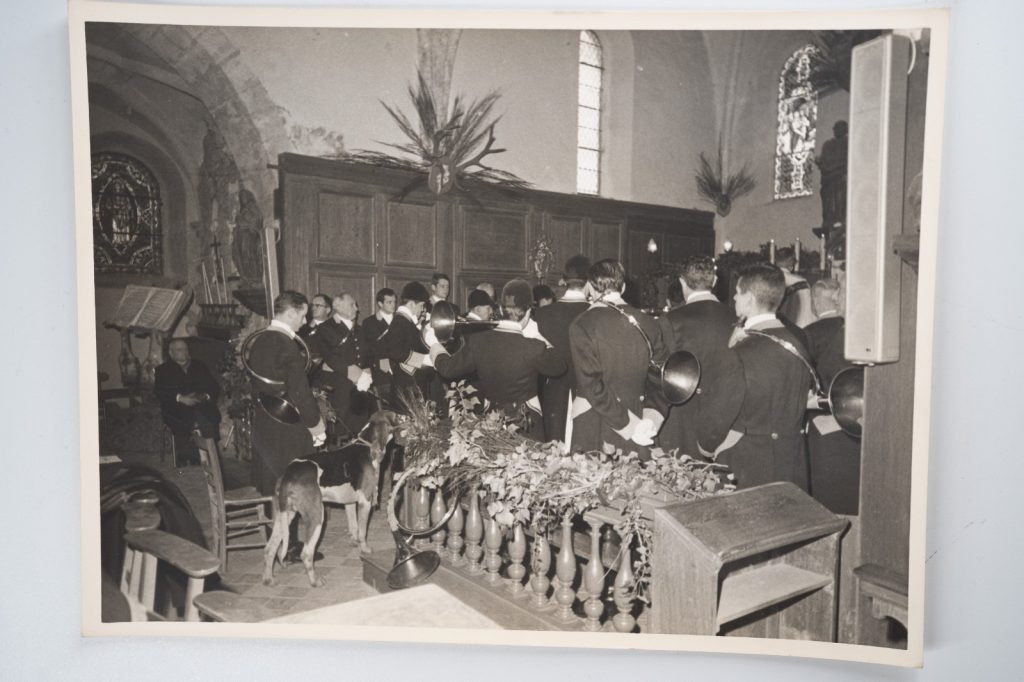 PHOTO Argentique France chasse à courre vénerie cheval 18X24cm 1960