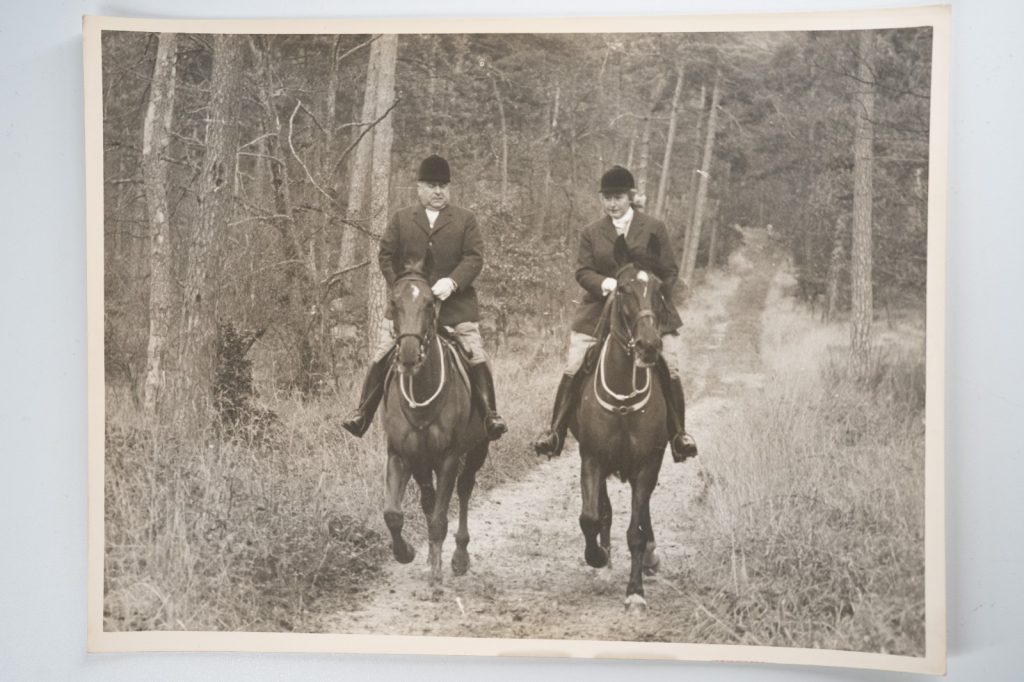 PHOTO Argentique France chasse à courre vénerie cheval 18X24cm 1960