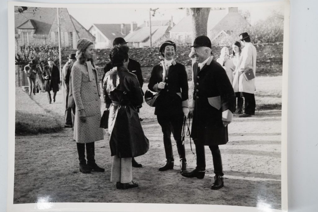 PHOTO Argentique France chasse à courre vénerie cheval 18X24cm 1960