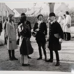 PHOTO Argentique	France	chasse à courre vénerie cheval	18X24cm	1960
