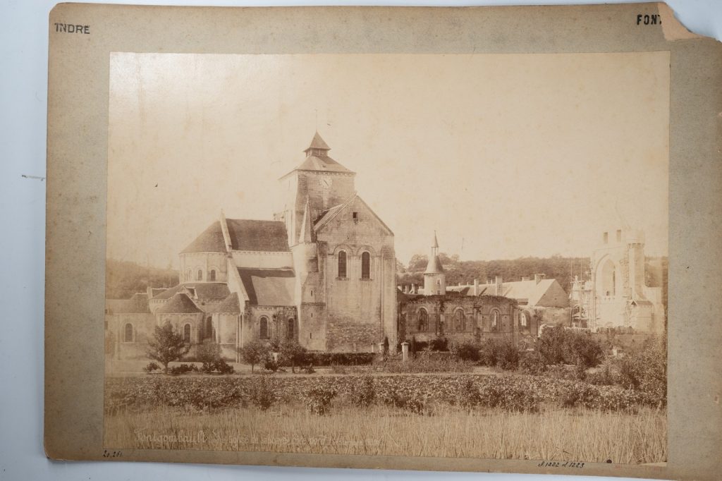 PHOTO Albumine France Fontgombault abbaye 28X39cm 1890 Mieusement