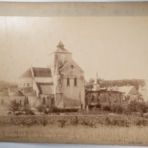 PHOTO Albumine France Fontgombault abbaye 28X39cm 1890 Mieusement