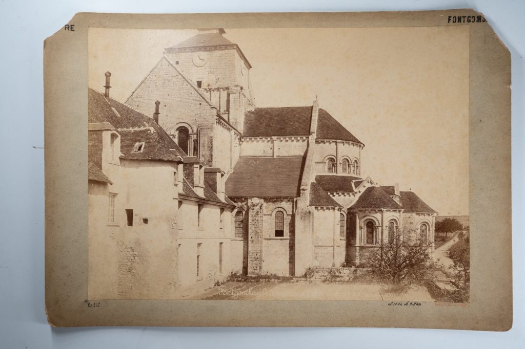 PHOTO Albumine France Fontgombault abbaye 28X39cm 1890 Mieusement