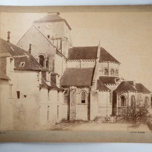 PHOTO Albumine France Fontgombault abbaye 28X39cm 1890 Mieusement