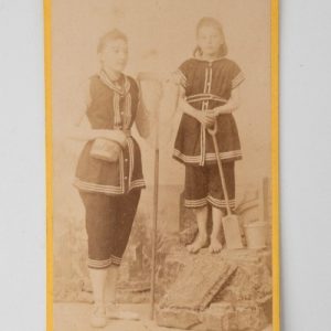 PHOTO CDV Albumine	France	Baigneuses Berck sur Mer		1880
