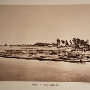 photo Heliogravure 1930 Paysage Afrique Equatoriale GABON PHOTO 16X25cm
